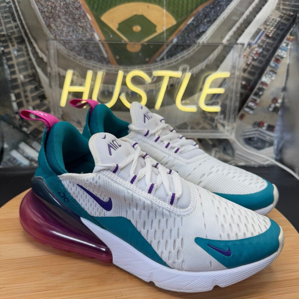 Nike Air Max 270 ‘White Voltage Purple’ Women’s Size 6.5